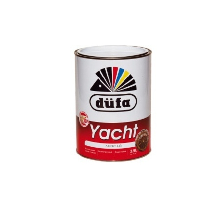 Лак яхтный алкидно-полиуретановый Dufa Retail Yacht полуматовый 750 мл фото 1